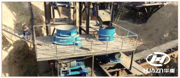 河卵石生產(chǎn)線現(xiàn)場