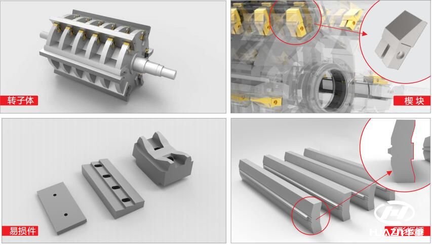 反擊式破碎機結(jié)構(gòu)部件