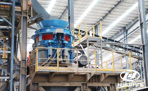 圓錐破碎機處理300噸花崗巖生產線