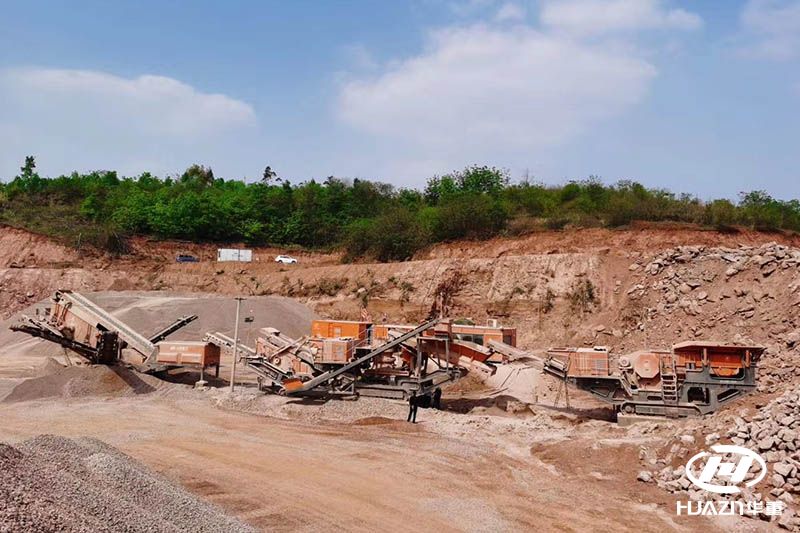 移動破碎站現(xiàn)場