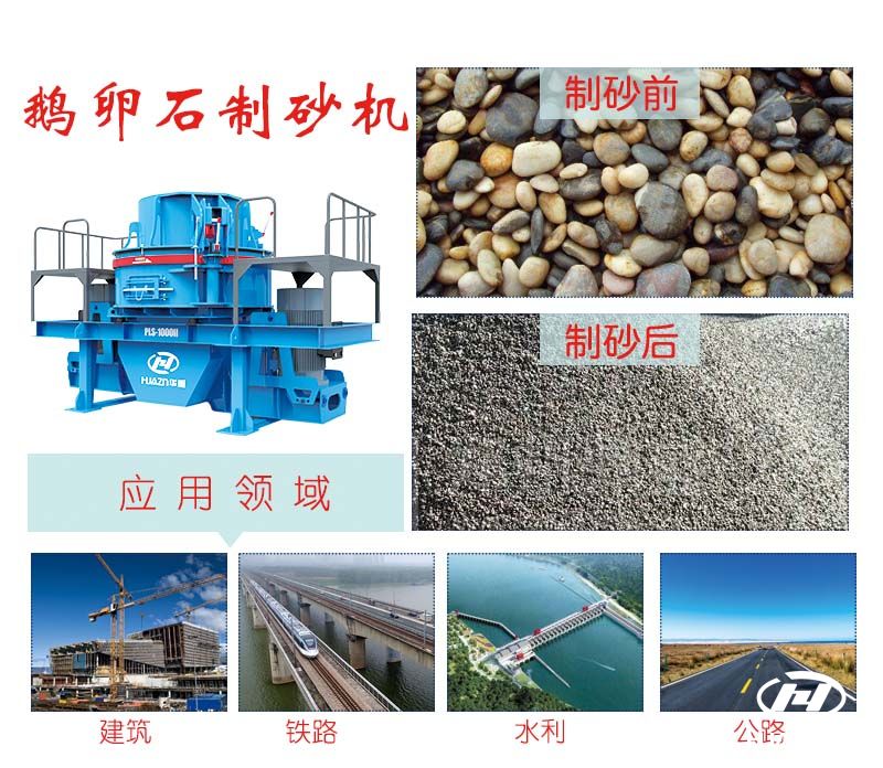 河卵石制砂機(jī)生產(chǎn)線