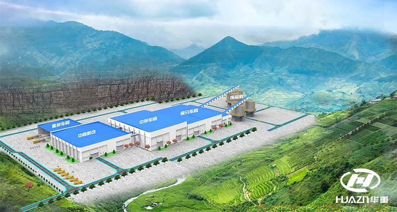 江西九江2000噸/時砂石骨料項目火熱建設(shè)中