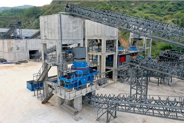 制砂機(jī)加工玄武巖的出料粒度