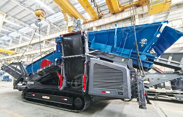 大華重工重型篩分站CMS1845H試機成功并順利發(fā)貨